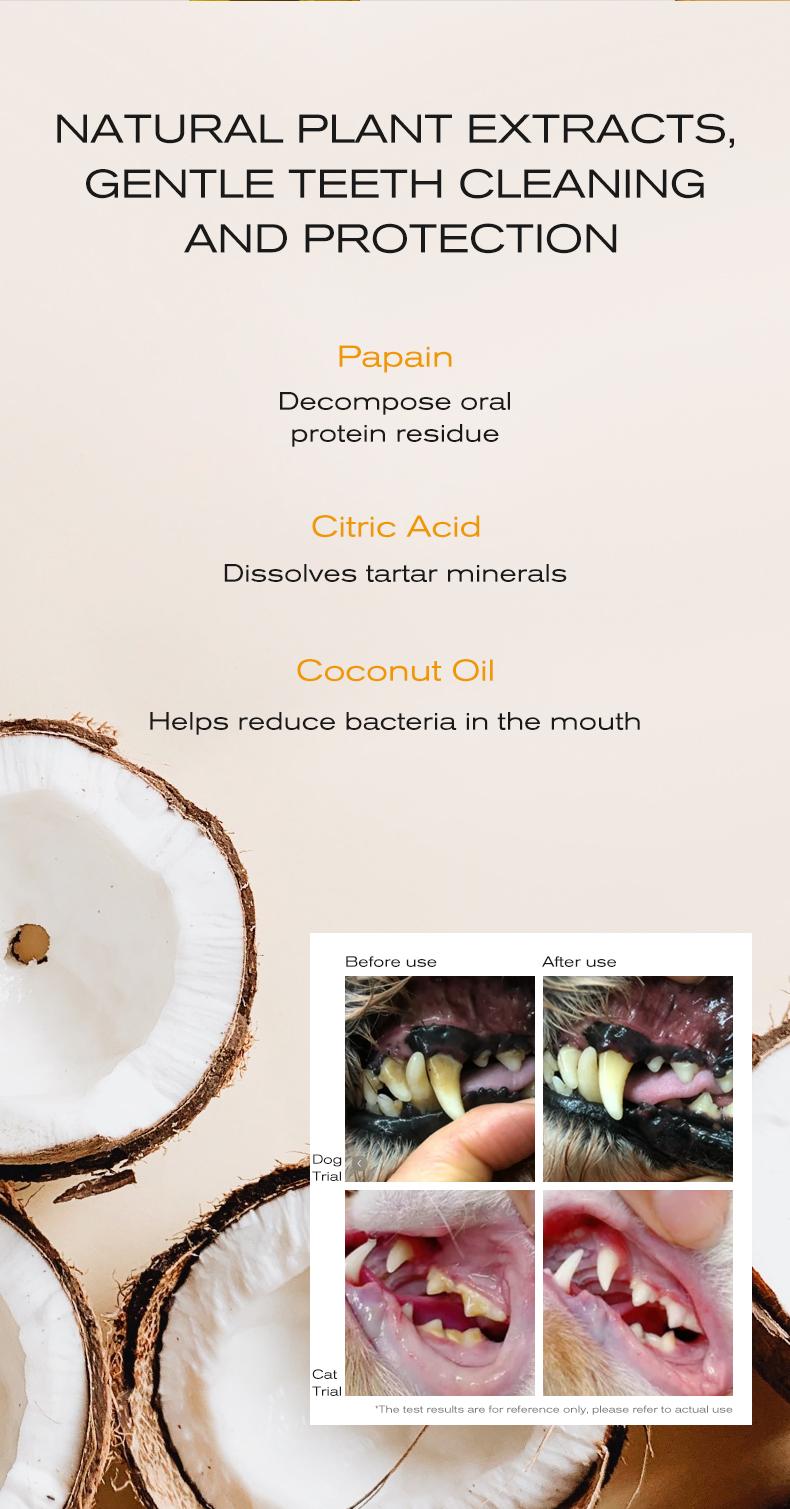 Amo Petric-Finger Wipes for Pet ,pet teeth care Golden Seaweed Oral Care,20pcs