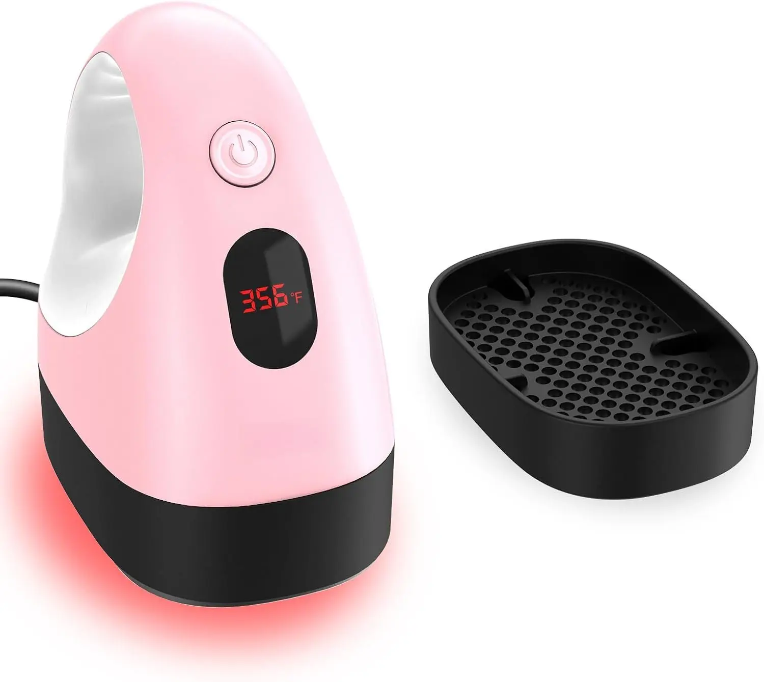 Mini Heat Press Machine, Mini Heat Transfer Iron, 3 Settings Levels & Visible Temp, Portable Press Easy for Crafts, T-Shirt, Hats, Shoes, Bags, Cap and Small Vinyl Projects ()