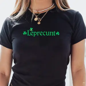 Leprecunt Baby Tee, LEPRECUNT St. Patrick_s Day Baby Tee, Funny St Patrick_s Day BabyTee for Women, Lucky dayTee, Leprecunt Tee