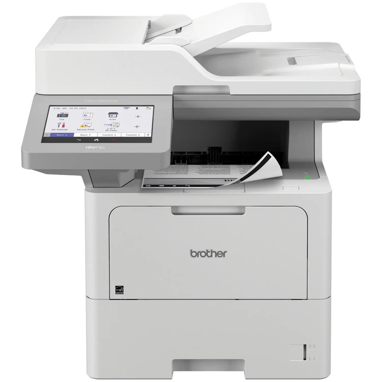 Brother MFC-L6810DW Gray Wireless Laser Multifunction Printer with LCD Screen, Ideal for Home/Office Use (MFCL6810DW)
