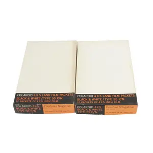 2 Boxes Of Polaroid 4x5 Land Film Packets Black & White Type 55 Positive/negative