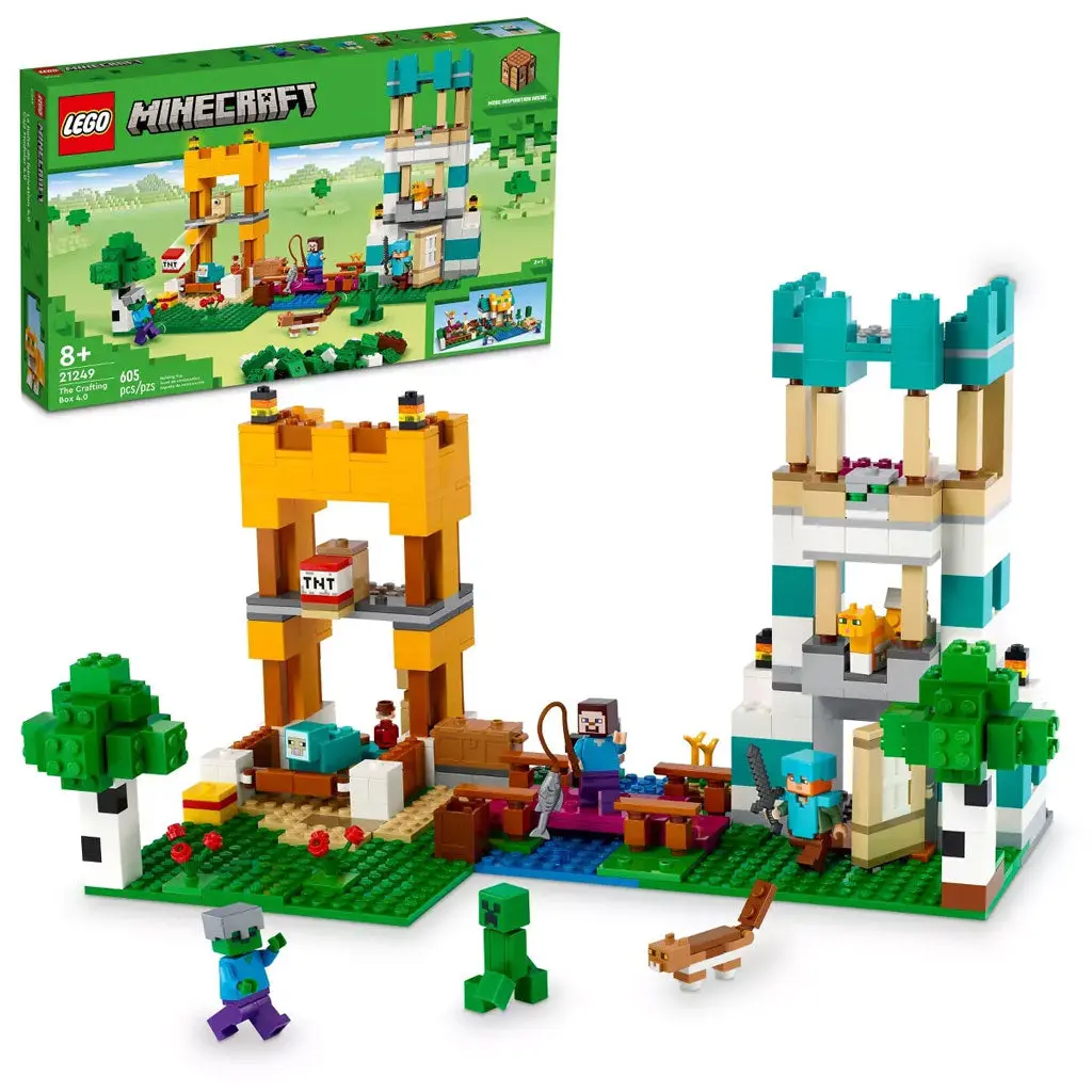 LEGO Minecraft The Crafting Box 4.0 Building Set (21249) – Assembly Blocks, Building Blocks Sets for Kids, Assembly Blocks Set