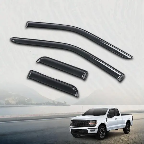 Fit For 15-26 Ford F150 / 17-26 F250 F350 F450 Supercab Window Visor Rain Guard
