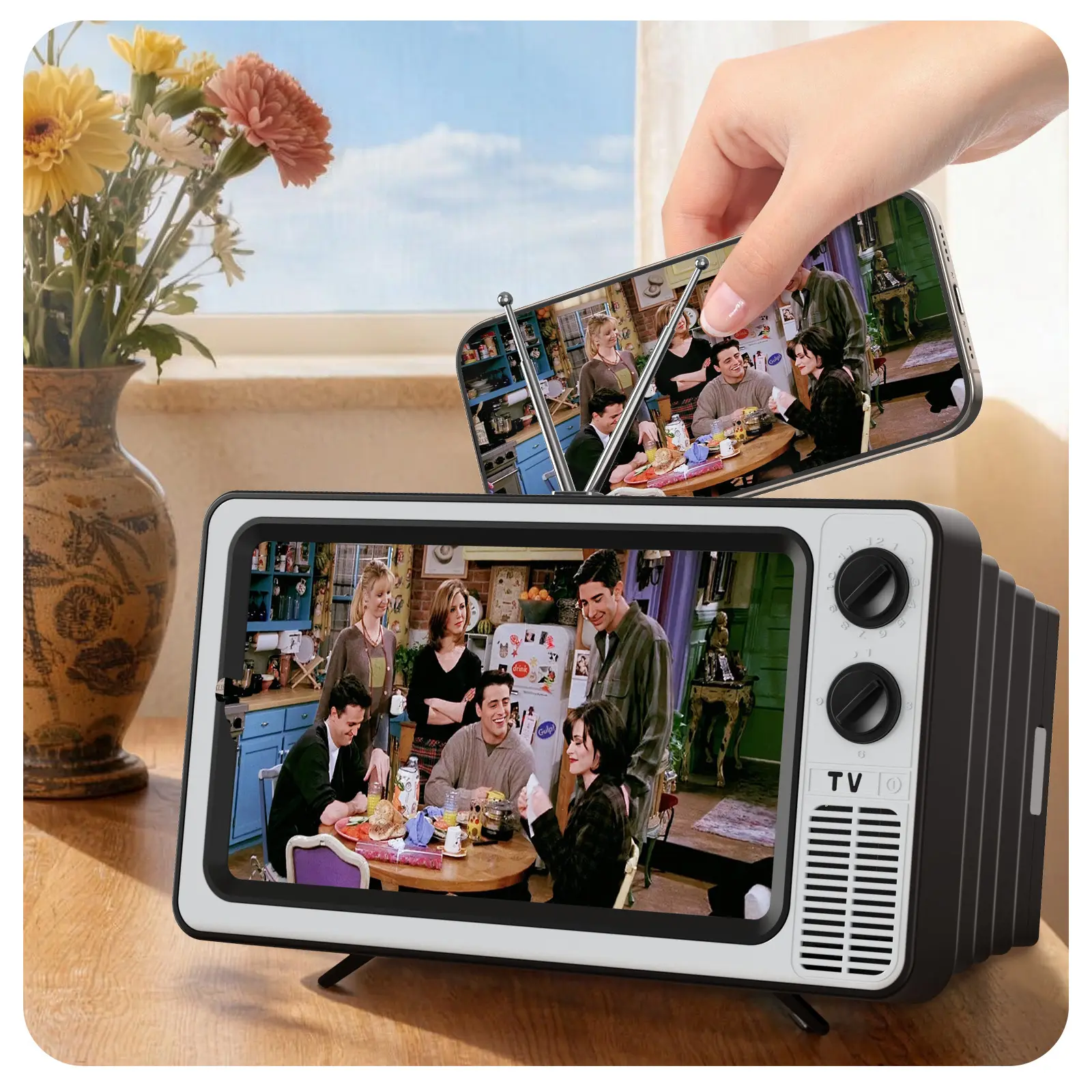 SEANCHEER WL863 Retro Acrylic Cellphone Screen Magnifier - HD, 3D, Adjustable, Portable Foldable Mobile Phone Magnifier for Movies & Games, Fit for All Smartphones, Tools and Gadgets Cool Gift for Loved Ones,back to school,back to school haul