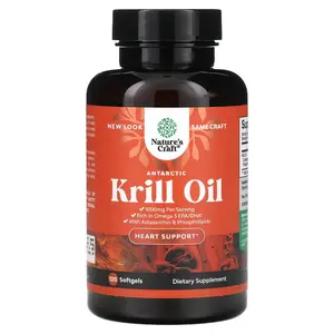 Nature's Craft Antarctic Krill Oil, 120 Softgels (500 mg per Softgel)