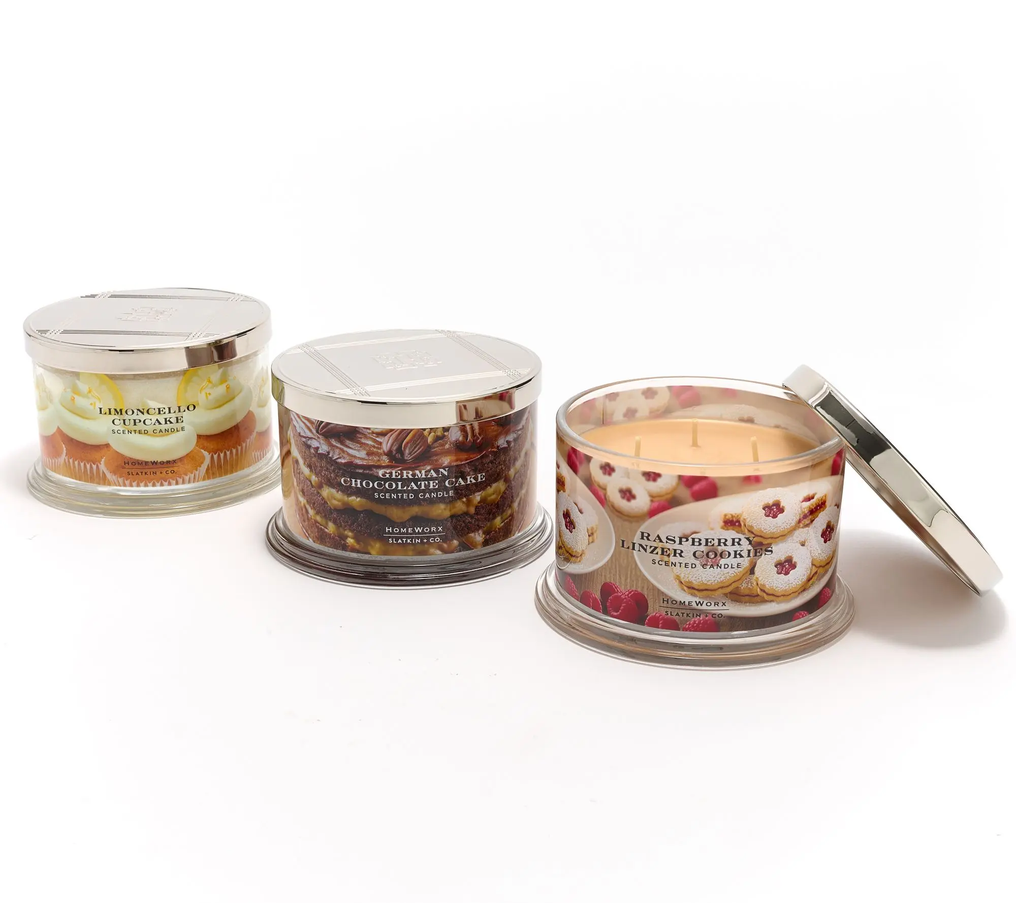 HomeWorx by Slatkin + Co. S/3 18oz Harrys Favorites Candles HomeWorx by Slatkin + Co. S/3 18oz Harrys Favorites Candles