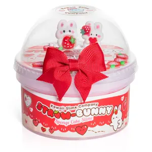 Straw-Bunny Sponge Cake Cloud Creme Signature Dome™ Slime