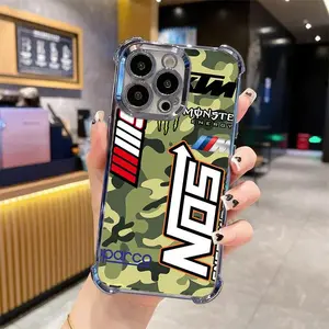 Racing Brand Camo Phone Case For iPhone 16 Pro Max 17 15 14 13 12 11 PRO PLUS MAX Corner Protector Case#MCY