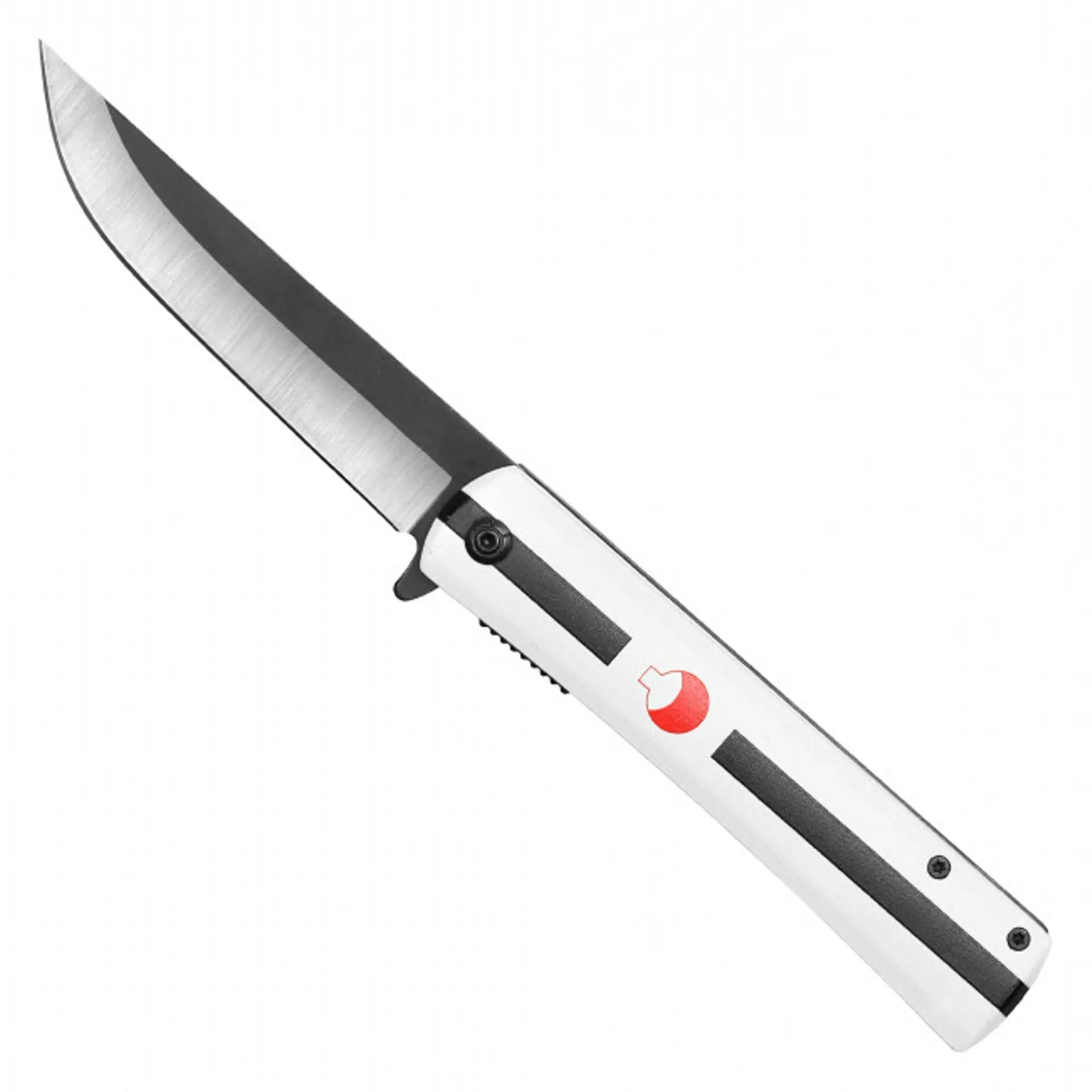 White Grass Cutter Anime Inspired Folding Knife – Ninja Manga Graphic – EDC Collectible – Display Decor – Gift for Fans