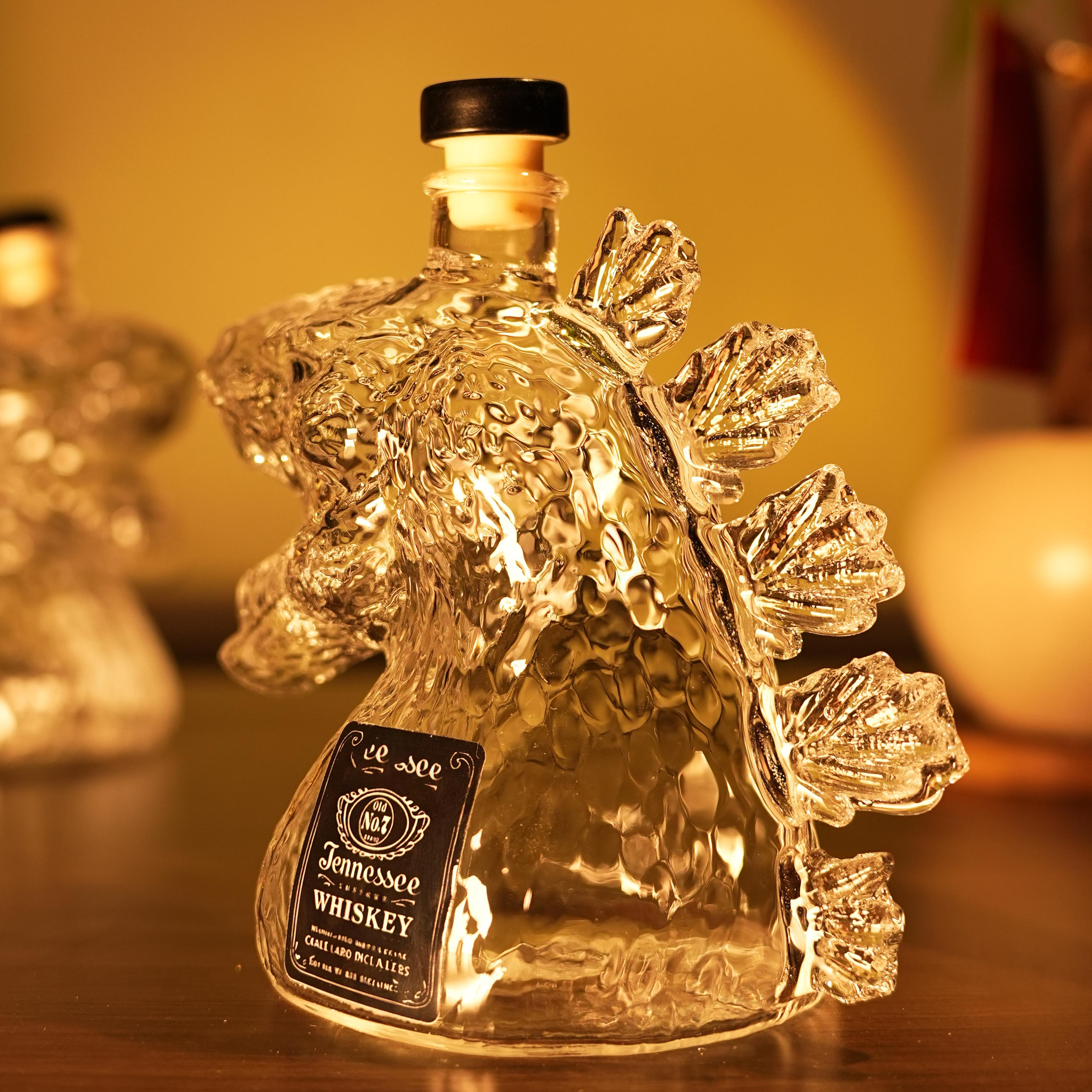 Gorilla-shaped whisky bottle-12 fl oz Glass Ornaments -Stylish & Playful Decor-glass decorative item, empty bottle, bar decoration, whisky lover, gift for father Utensiloz