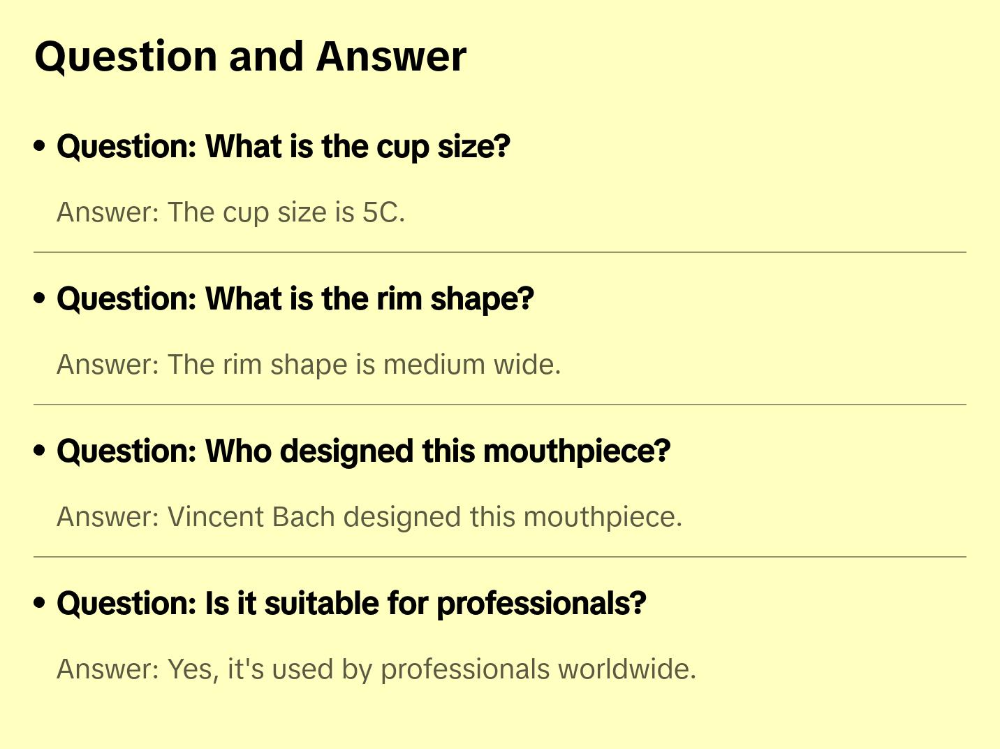 Bach Standard Gold Trumpet Mouthpiece, 5C