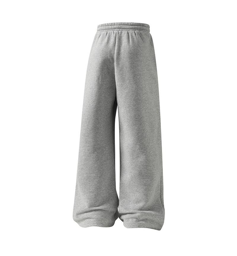 Men's Solid Fashion Loose Sweatpants with, Oversize Wide Leg Straight Cut, Versatile Year-Round Wear, Ideal for Autumn Winter Casual Street Dance & Home Comfort Sports Pants