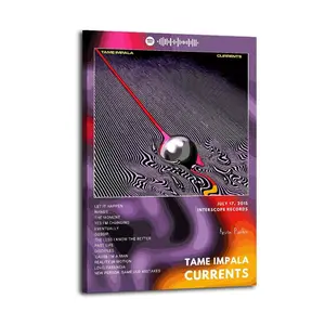 Tame Impala Currents Great Wall Art, Canvas Poster, Cute And Vibrant Poster for Bedroom, Dorm, A Perfect Gift Idea for New Year Home Decor