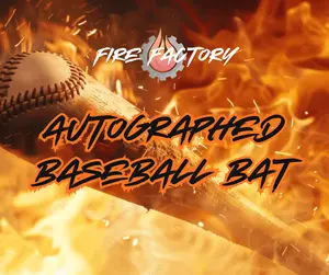 Fire Factory Autographed Baseball Bat! Case of 16 Mystery Boxes