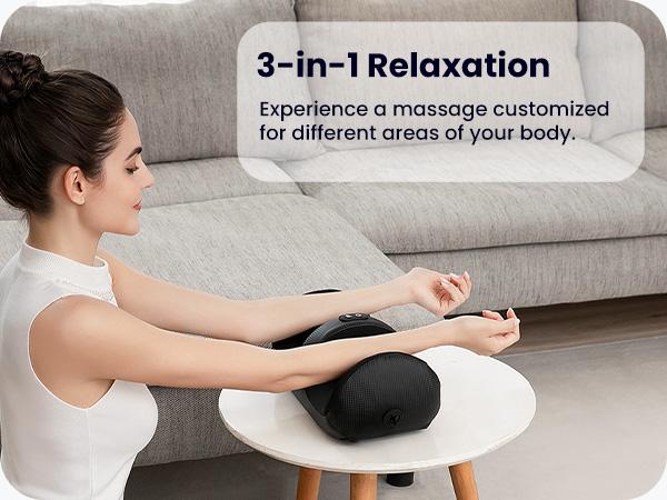 Nekteck Shiatsu Heating Foot Massager, Lightweight Foot Massage with Roller, Ideal for Offices and Home, Mother's Day Gift