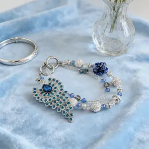 Peacock’s Radiance - Vintage Rhinestone | STAR Exquisite Heavy-Duty Key Chain