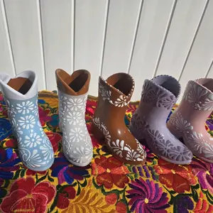 Talavera Cowboy Boot Vase Talavera Cowboy Boot Vase