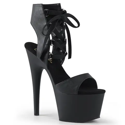 Pleaser Heels for Women, Adore-700-14 Lace-Up Stiletto Platform Sandals with 7-Inch Heel & 2.75-Inch Platform, Stiletto Heels