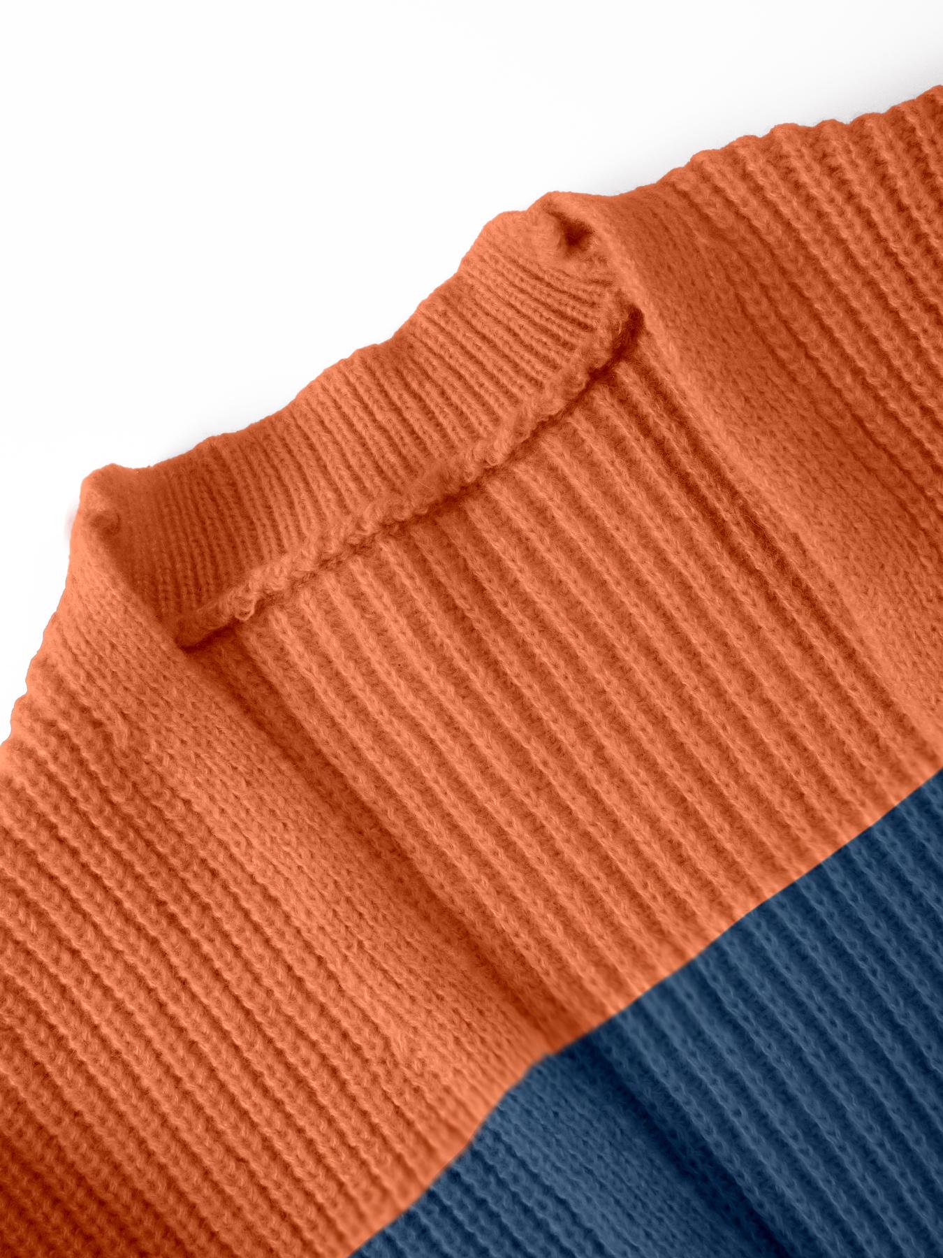 USBoutiqueCHIC Women's Oversized Colorblock Sherpa Coat | Longline Plush Fleece Jacket for Fall Winter, Cozy Streetwear Loungewear Essential