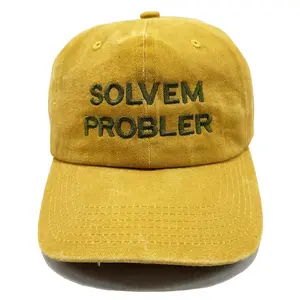"Solvem Probler" 6 Panel Low Profile Embroidered Hat