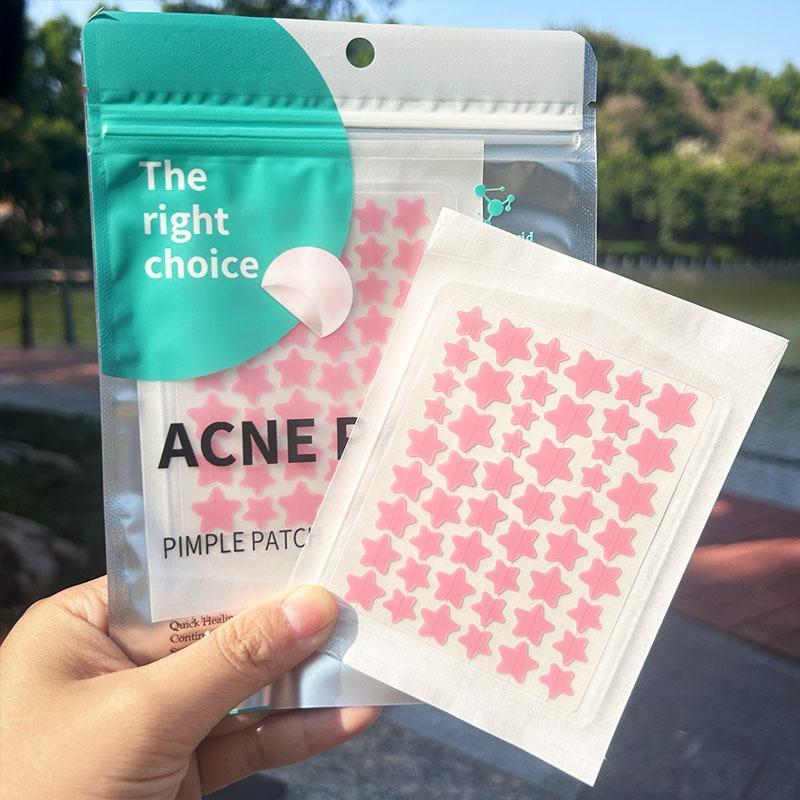 Water gel acne patches, star-shaped acne cover patches, suitable for men and women, facial skincare products, facial patches, blemish patches, pimple patches