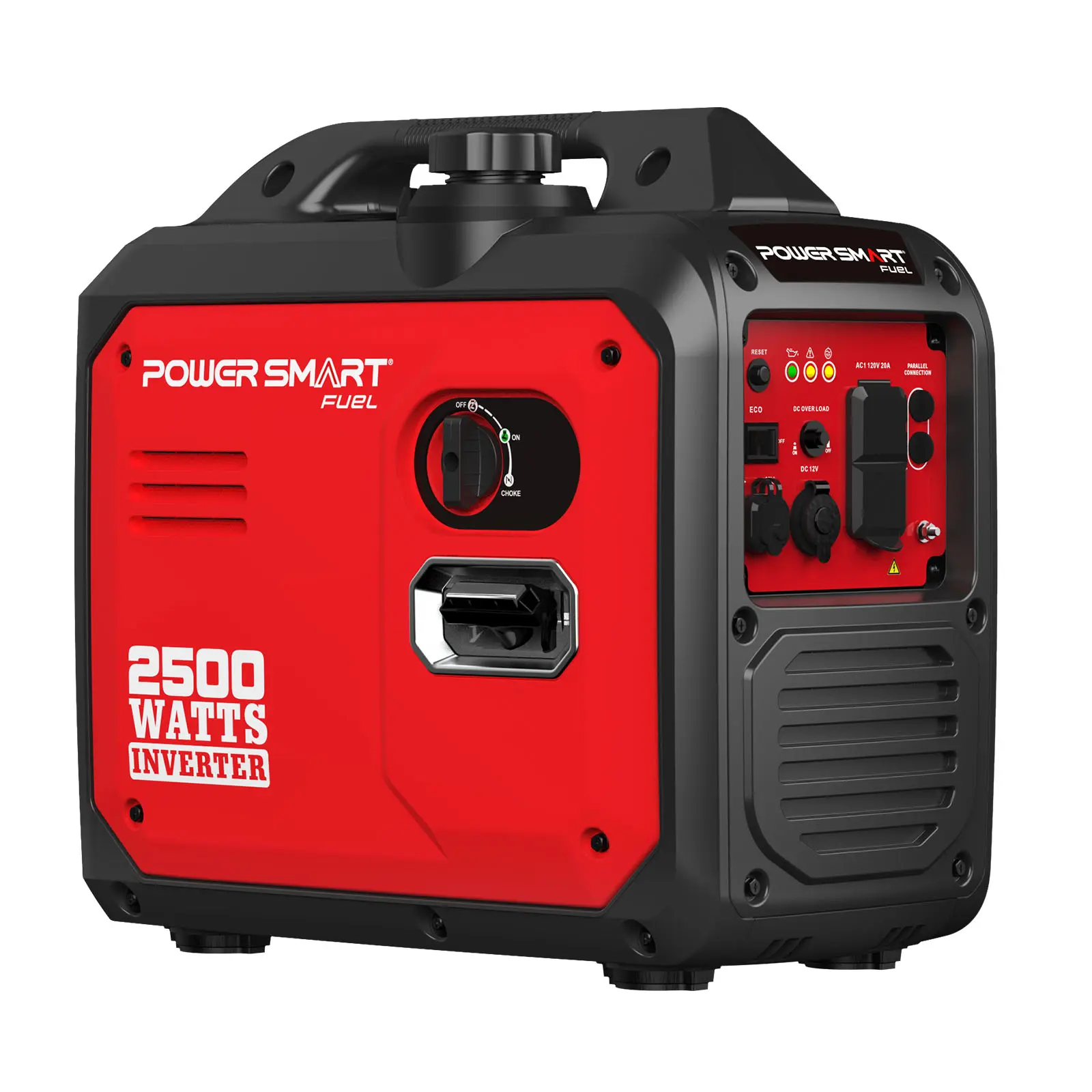 PowerSmart 2500-Watt Gas Powered Portable Inverter Generator - Super Quiet, Ultra Lightweight, EPA Compliant Fuel Efficient Home Backup for Camping & Home Emergencies, HB5020 HB5020C, Fuel Efficient Generator, Home Backup Generator