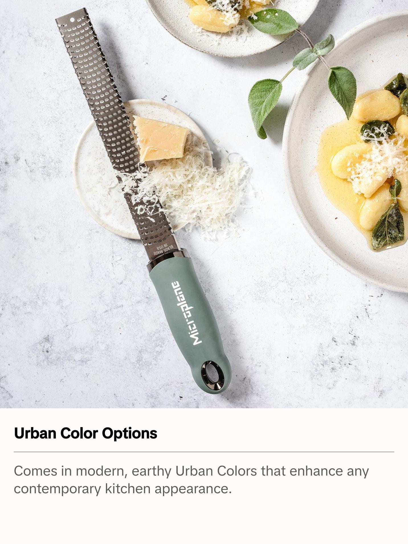 Microplane, Premium Classic Citrus Zester – Urban Colors Edition, Rasp-Style Stainless Steel Grater for Citrus, Cheese & More
