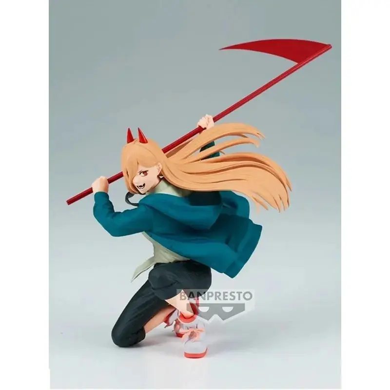 BANPRESTO Chainsaw Man Power Vibration Stars Figure Model - Scythe Attack Anime PVC Figurine Collectible Display