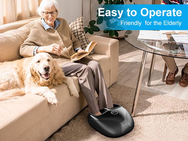 COMFIER 2025 Upgraded Shiatsu Foot Massager Machine with Remote, Deep Kneading Feet Massager with Heat, Relax for Home Office Handy Relaxing Gift