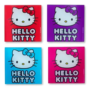 Sanrio Hello Kitty Colors Glass Coasters | Set of 4