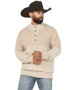 Cinch Men's Solid Button-Down Sweater - Mwk1932001