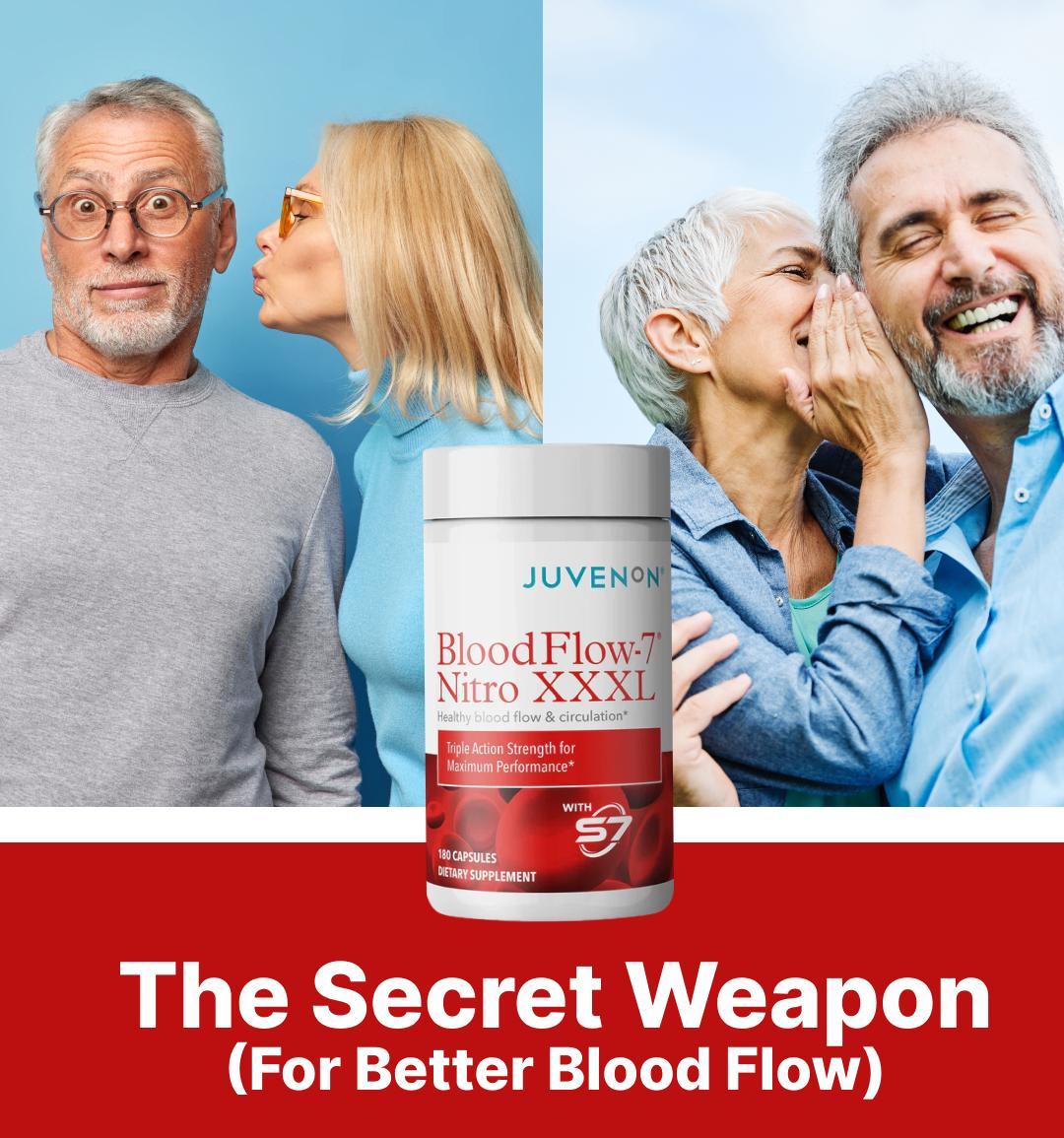 Juvenon BloodFlow-7 XXXL - Triple Action Nitric Oxide - Maximum Performance Dietary Supplement