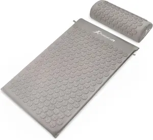 ProsourceFit Acupressure Mat and Pillow Set for Back/Neck Pain Relief and Muscle Relaxation Healthcare Therapeutic Treatment