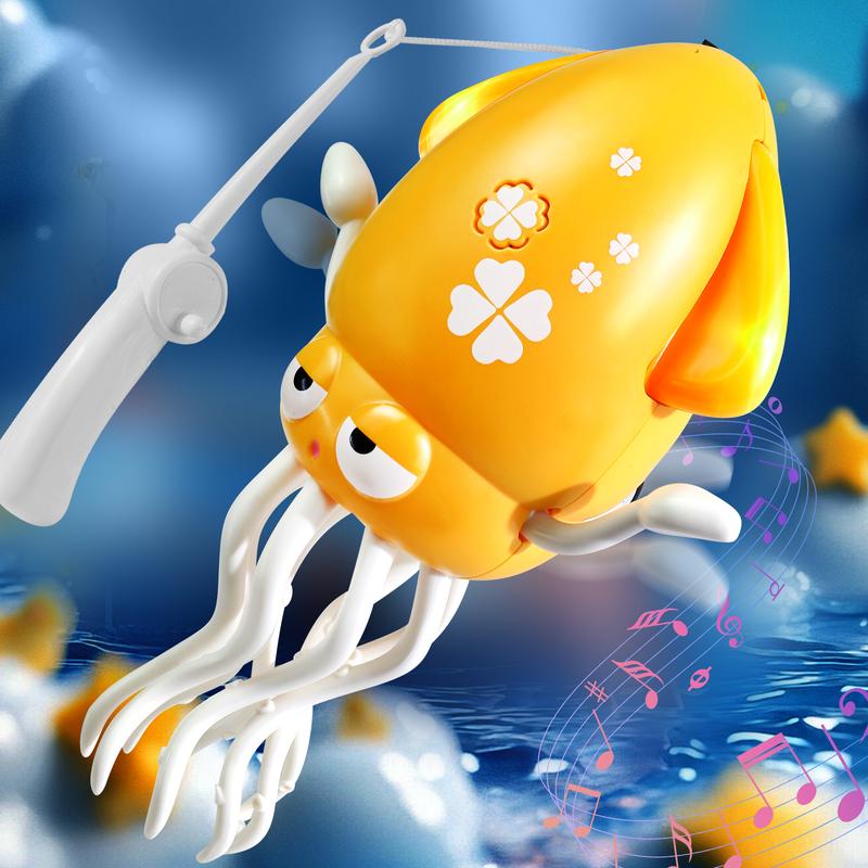 Dancing Squid Toy for Kids - Colorful Lights Catchy Music Fun Wiggles Early Development Toys for Toddlers 0-12 Months