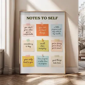[Sale Up To 50%] Motivational Quotes Poster • Self Care Wall Decor • Positive Mindset Art • Affirmation Wall Art