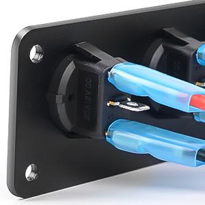 Nilight 5 Gang 3 Pin Rocker Switch Panel 20A Waterproof On Off 12V Green Toggle for Cars Trucks Boats Nilight 5 Gang 3 Pin Rocker Switch Panel 20A Waterproof On Off 12V Green Toggle for Cars Trucks Boats