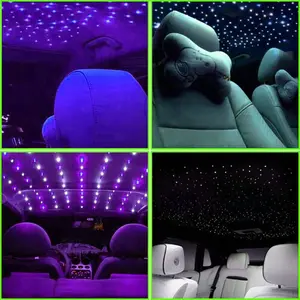1000pcs Meteor Star Light Kit for Car/Home - 500pcs Fiber Optic Twinkle Ceiling Lights with Remote Control | DIY Installation