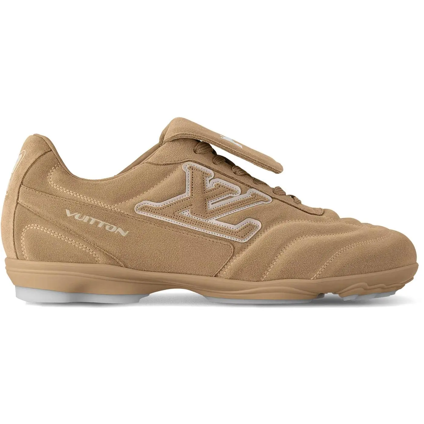 Louis Vuitton LV Footprint Soccer Beige Sneaker - Lightly Worn