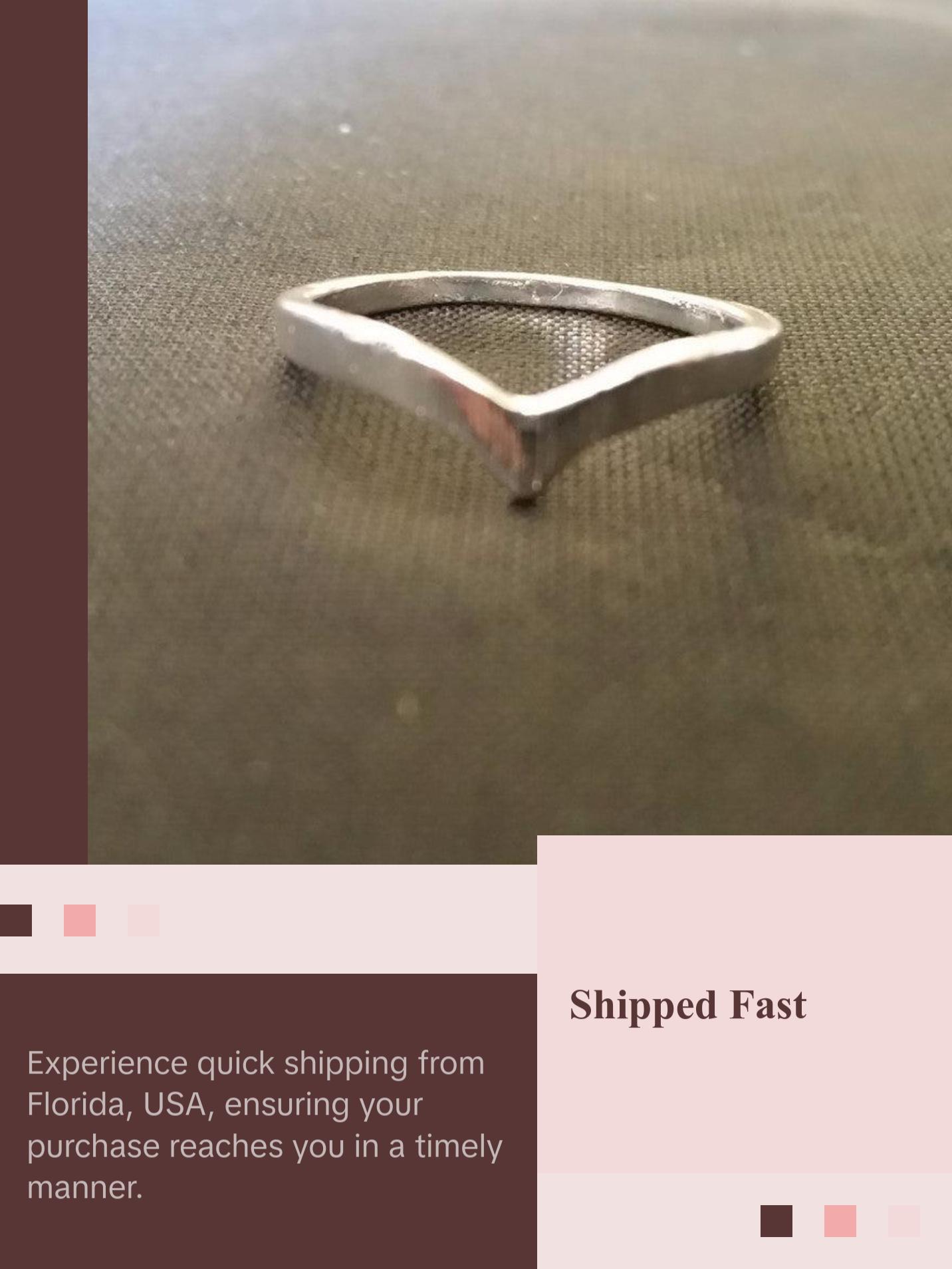 Chevron Ring - Wishbone Ring