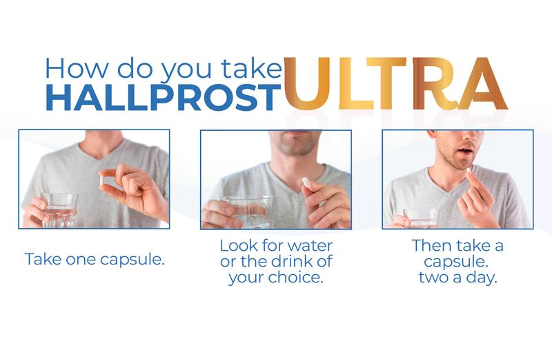 HALLUSA NATURAL HALLPROST ULTRA 60 Capsules Prostate Health Complex with Saw Palmetto & Organic Ingredients Gluten Free Non-GMO Dietary Supplement