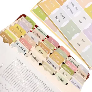 Chapter Dividers Index Tabs for Bible Study & Prayer Unisex Boho Bible Gift Accessories 90 Tags Efficient Scripture Locating Smart Organization System Ultra-Thin Durable Material