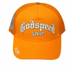 Godspeed 4ever GS Trucker Hats (Orange/white)