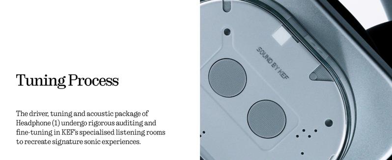 Nothing Headphone (1) Hybrid Active Noise Cancelling Headphones, Wireless Over Ear Headphones with 6 MICS, Personalized Spatial Audio, Tuning by KEF, Up to 80 Hours Playtime, Bluetooth Headset White