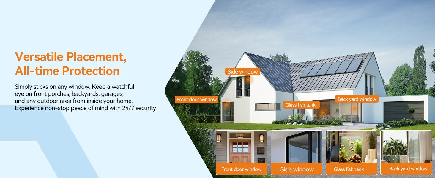 4MP Window Camera with Full-Color Night Vision, 4mm Blacklight Lens, AI Motion Detection, Two-Way Audio, Dual-Band WiFi 4MP Window Camera with Full-Color Night Vision, 4mm Blacklight Lens, AI Motion Detection, Two-Way Audio, Dual-Band WiFi