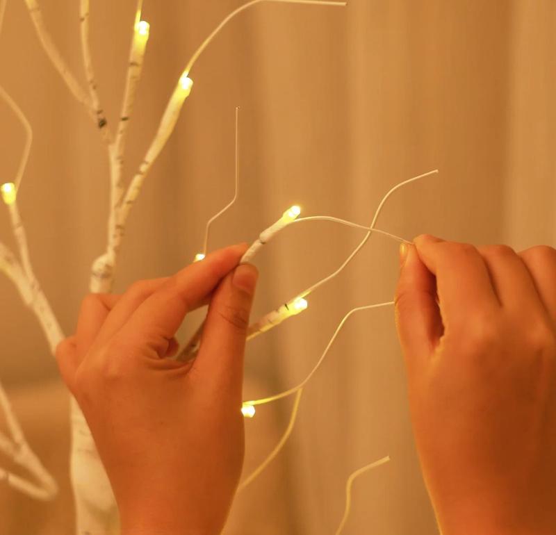 Set of 2 LED birch lights for Valentine’s Day, battery-powered, artificial birch tree lighting, suitable for bedroom bedside lamps, living room TV stands, dining tables, and studies; ideal for spring, Easter, birthday scenes; all-season decorative lights Set of 2 LED birch lights for Valentine’s Day, battery-powered, artificial birch tree lighting, suitable for bedroom bedside lamps, living room TV stands, dining tables, and studies; ideal for spring, Easter, birthday scenes; all-season decorative lights