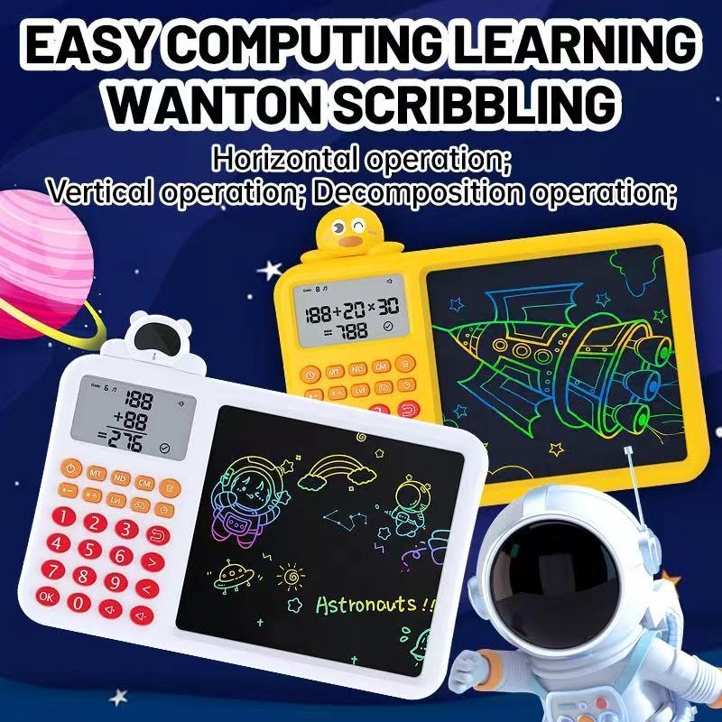 Interactive STEM Math Toy for Kids,Fun Electronic Learning Game to Erase & Practice Addition Subtraction Multiplication Division,Build Thinking & Calculation Skills,,Perfect Educational Gift for Home or Travel