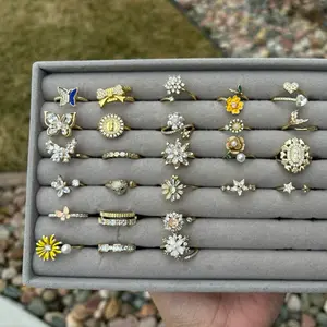 Live claim Gold plated rings