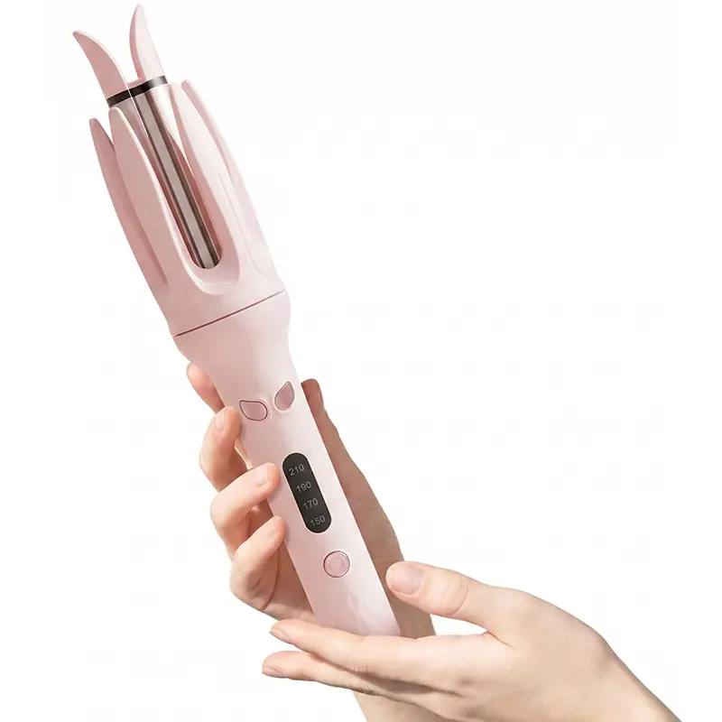 Automatic Hair Curler with Negative Ion Technology, 28mm Portable Styling Tool for Bouncy Curly Hair, 4 Heat Settings with Auto Shut-Off, US Plug for Adults, Automatic Curling Stick, Bouncy Curls