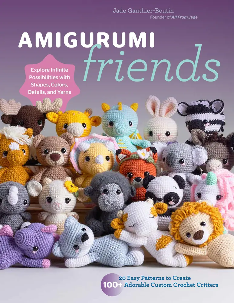 USED Book - Amigurumi Friends: 20 Easy Patterns to Create 100+ Adorable Custom Crochet Critters - Explore Infinite Possibilities with Shapes, Colors, Details, and by Gauthier-Boutin, Jade (Paperback) - english