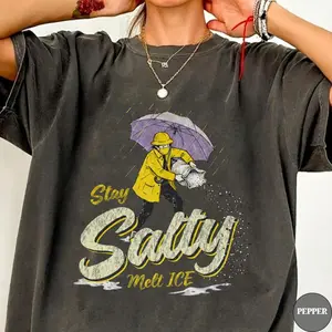 Stay Salty Melt ICE Shirt, Subtle No Ice Stay Salty Protest T-Shirt, Pro Immigration Graphic Shirt,